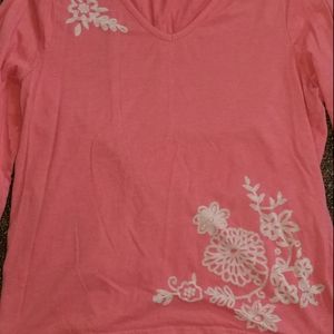 Crystal kobe 3/4 sleeved top.